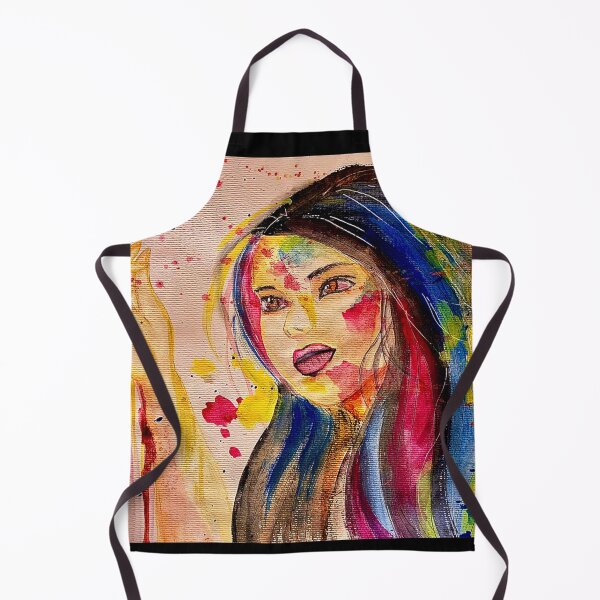 Item preview, girl with butterfly drip painting designed and sold by SimiRaghavan.