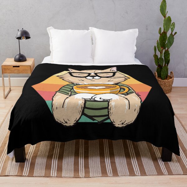 Item preview, Cute kitty cat holding a coffee mug designed and sold by NerdTypeStuff.