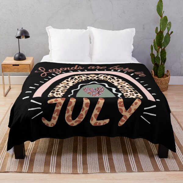 Item preview, Legends are Born in July, Leopard Boho Rainbow  designed and sold by ACC .