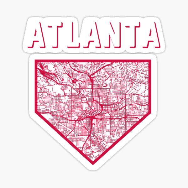 Item preview, Atlanta Baseball City Home Map designed and sold by toutwearapparel.