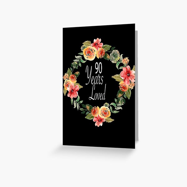 Cartes De Vœux Sur Le Theme 90e Danniversaire Redbubble