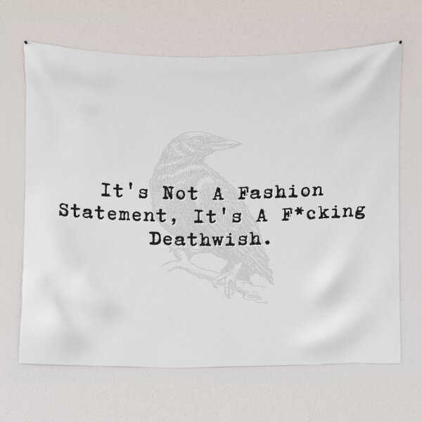 Item preview, It's not a fashion statement, it's a deathwish - My Chem lyrics designed and sold by Verubi.