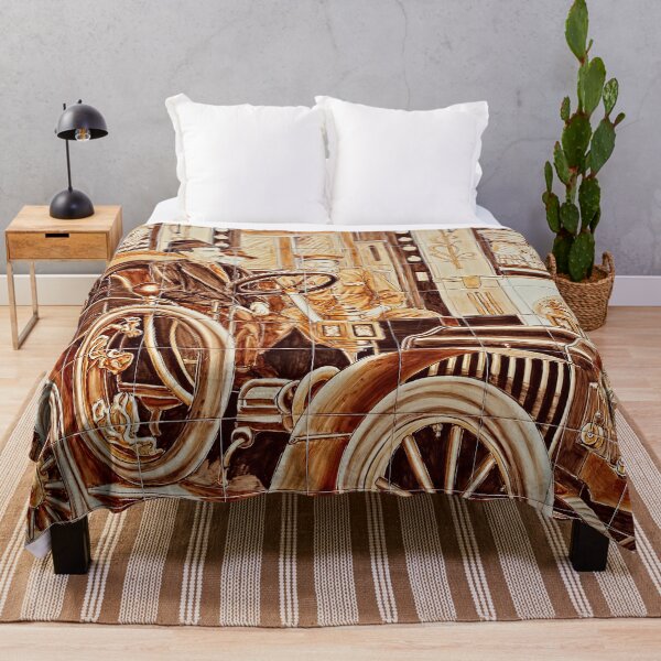 Item preview, Vintage 1920s Car Portuguese Tile Panel Painting designed and sold by worldways.