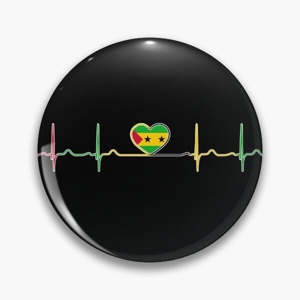 Item preview, Heartbeat São Tomé and Príncipe designed and sold by Heartbeatsalad.