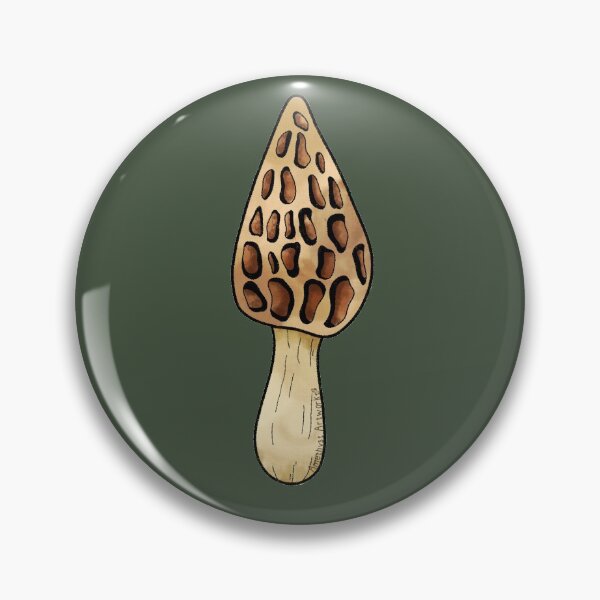 Item preview, Watercolor Morel Mushroom designed and sold by AmethystArtwork.