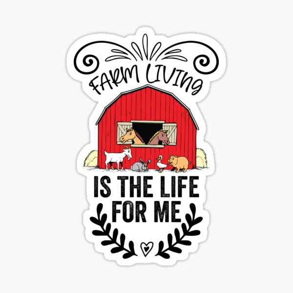 Vista previa del artículo con la obra «La vida en la granja es la vida para mí», diseñado y vendido por Graphister ⭐️⭐️⭐️⭐️⭐️.