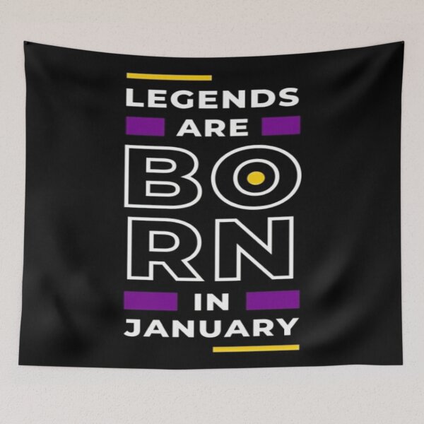 Item preview, Legends are born in january designed and sold by Megh Trivedi.