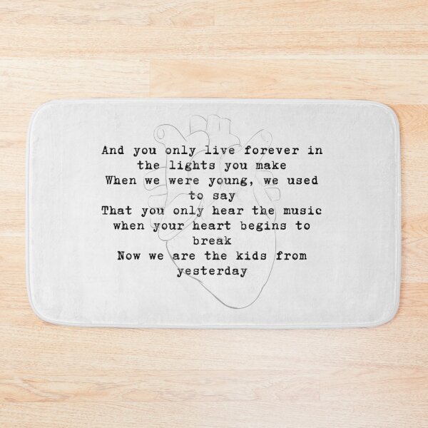 Item preview, We are the kids from Yesterday - My Chem lyrics designed and sold by Verubi.