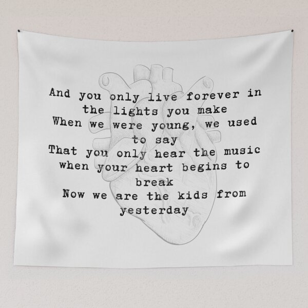 Item preview, We are the kids from Yesterday - My Chem lyrics designed and sold by Verubi.