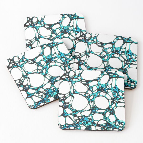 Item preview, Aqua Blue Web Pattern designed and sold by CherryDamzel.