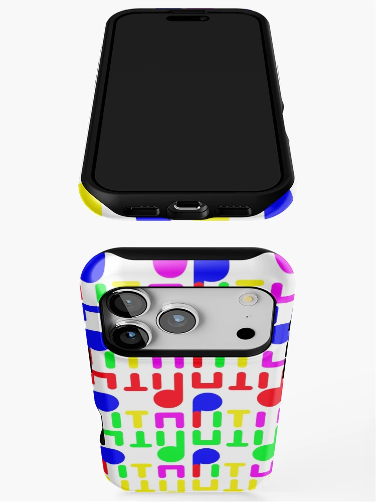 Thumbnail 3 of 4, iPhone Case, Musical note, rainbow pattern designed and sold by CreateToBe.