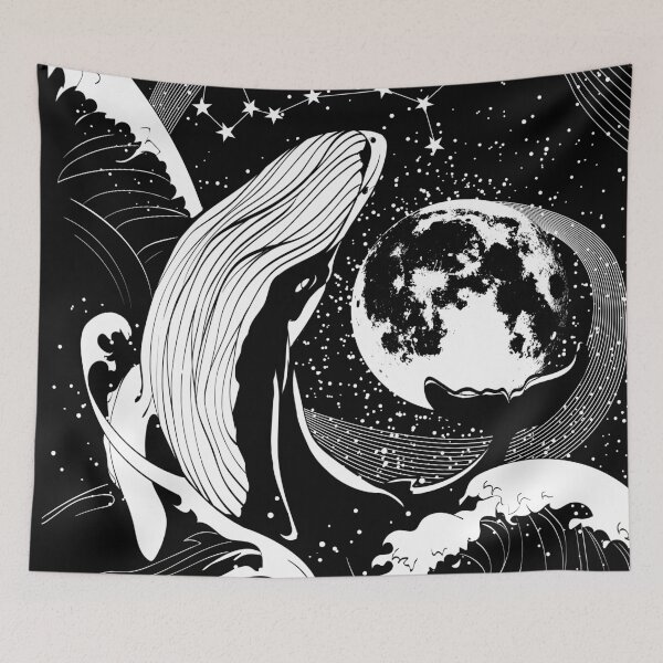 Item preview, Moon Calendar 2022 / Lunar calendar 2022 / EST / Moon phase calendar / Astrology calendar / Christmas calendar / Whale moon spirit art poster designed and sold by GalleryArtField.