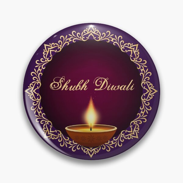 Item preview, Elegant Diwali Diyas Purple Classic designed and sold by HolidayBug.