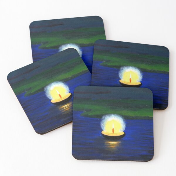 Item preview, Painted Diwali Deepa Floating on the Water  designed and sold by HolidayBug.
