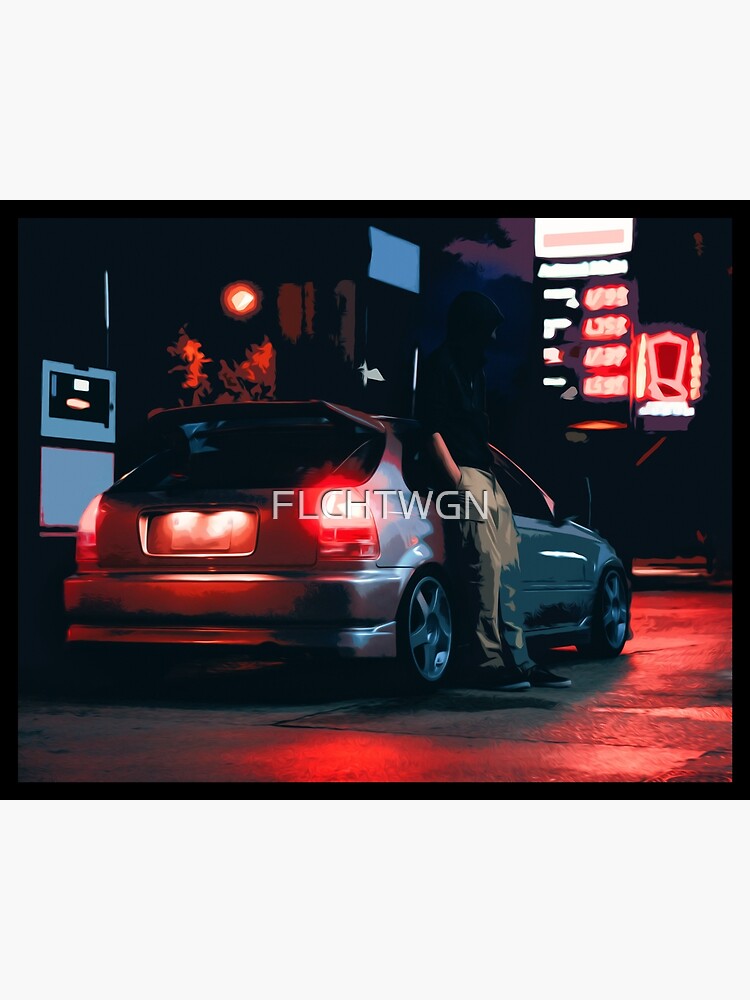 "Japanese Car Enthusiast Car Guy JDM Car Culture Auto Tuning" Metal