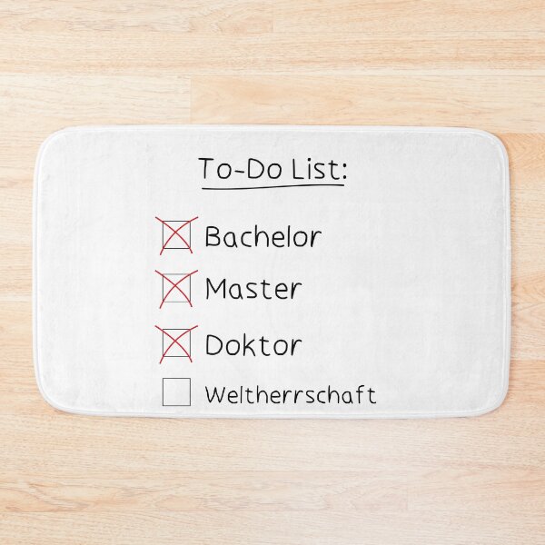 Item preview, PhD PhD Student To-Do List designed and sold by PaulPolygonart.