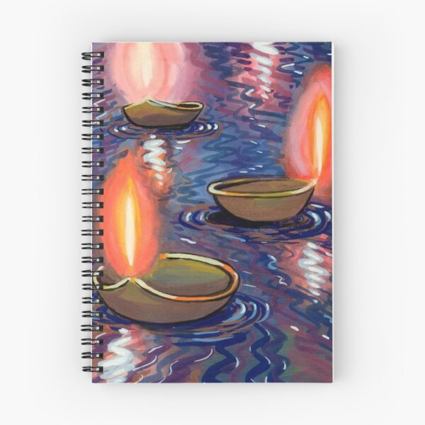 Item preview, Painted Deepas on the River  designed and sold by HolidayBug.