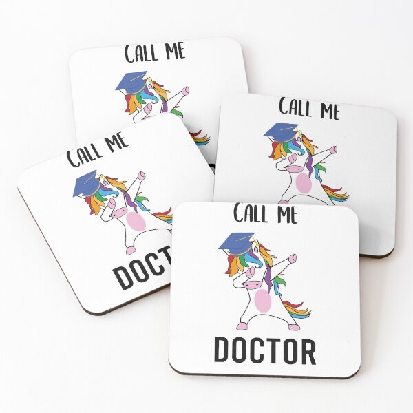 Item preview, Doctor PhD PhD student Call me Doctor Einhorn designed and sold by PaulPolygonart.