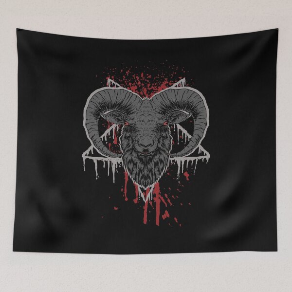 Item preview, Baphomet Sabbatic Goat Head of Mendes designed and sold by Uppercase Tees.