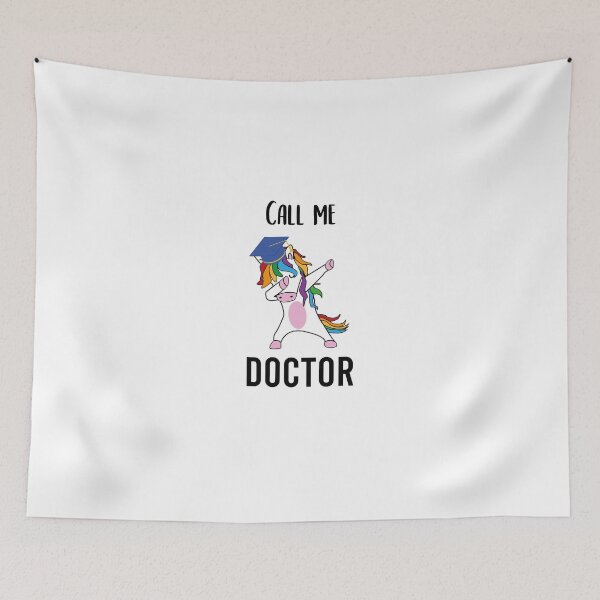 Item preview, Doctor PhD PhD student Call me Doctor Einhorn designed and sold by PaulPolygonart.