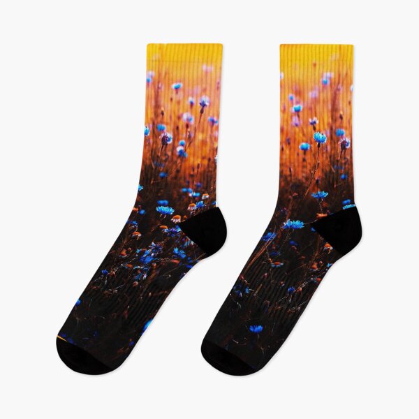 Item preview, Blue Aesthetic Flowers - Sunset View designed and sold by cypher33.
