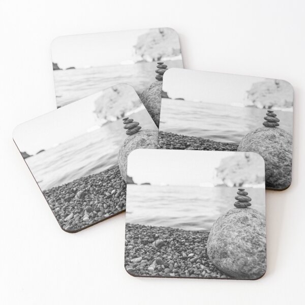 Item preview, Mojón de piedra en la playa designed and sold by mhailittlearts.