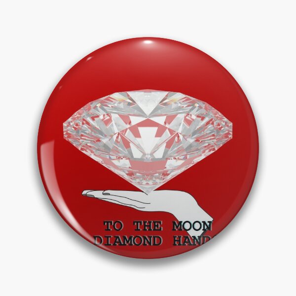 Item preview, to the moon diamond hands shirt designed and sold by Cheeky Popp.