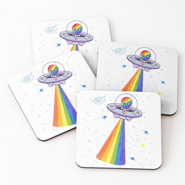 Item preview, Rave UFO Alien Abduction LGBT Lights LGBT Gay Pride designed and sold by Ngan-Jasmine.