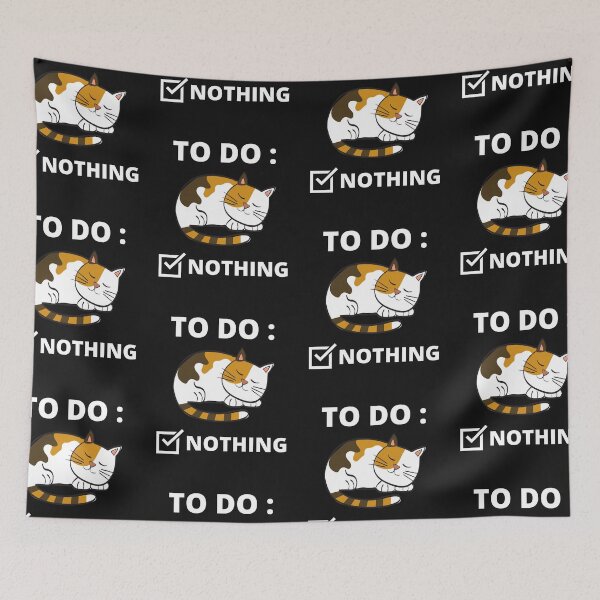 Item preview,  Cute Cat To Do Nothing designed and sold by BhavyaBathla.