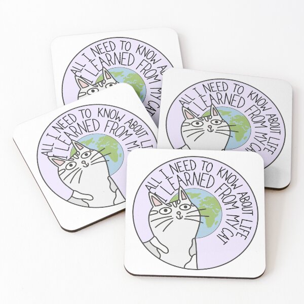 Item preview, All I need to know about life I learned from my cat designed and sold by PeachCatDesigns.