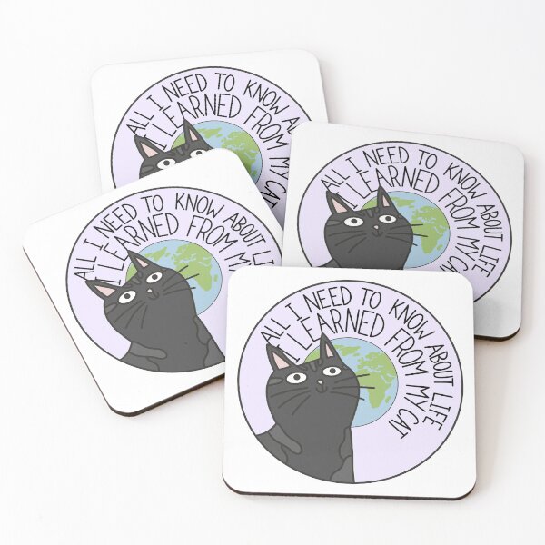 Item preview, All I need to know about life I learned from my cat designed and sold by PeachCatDesigns.
