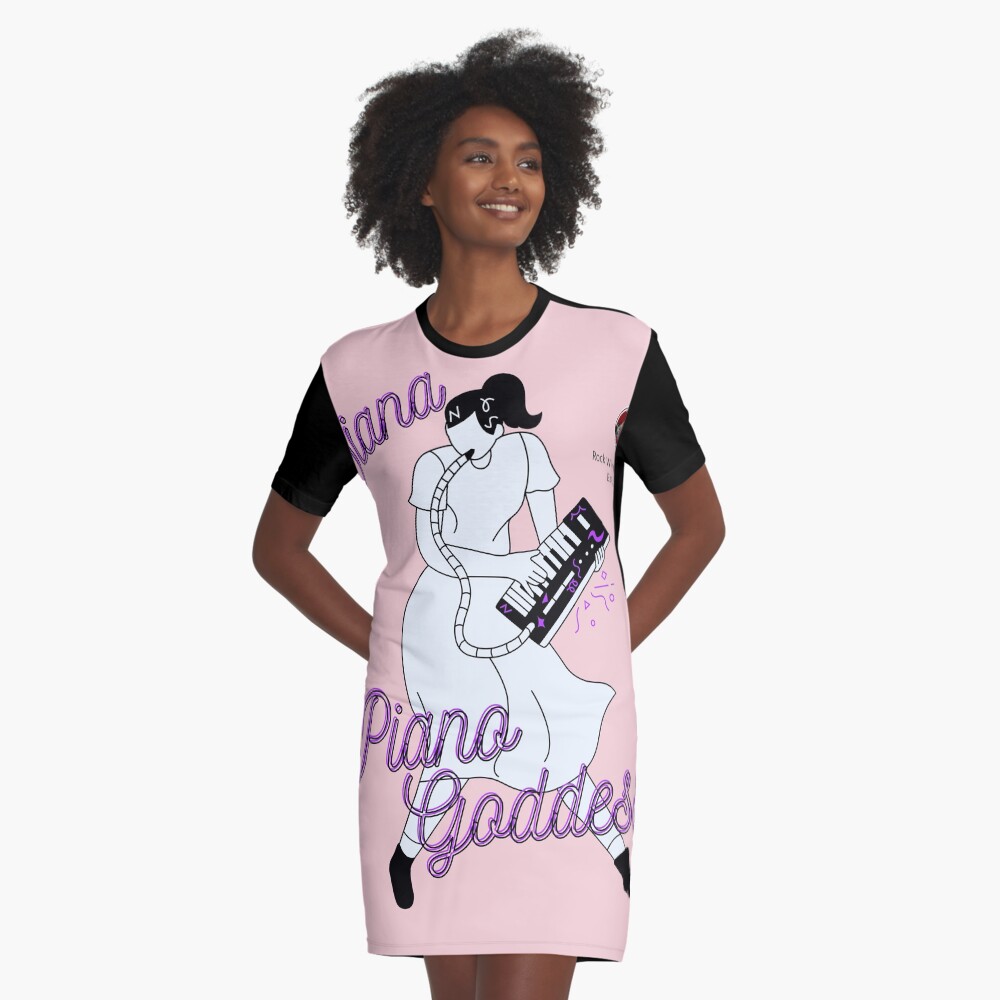 Item preview, Graphic T-Shirt Dress designed and sold by RockWinterRec.