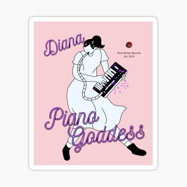 Item preview, Diana: Piano Goddess rwr designed and sold by RWR by EH Merch.