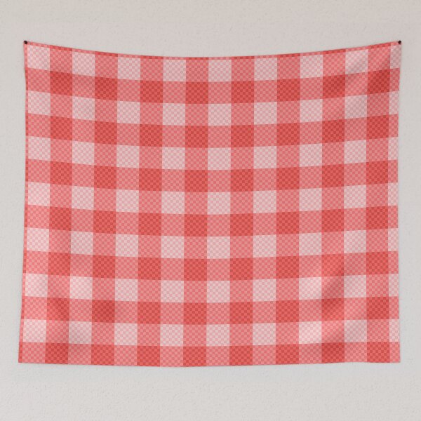 Item preview, Red checkered tablecloth pattern designed and sold by CervantesArte20.