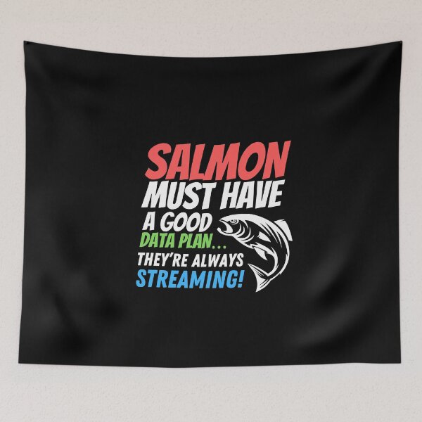 Item preview, Witty, fun Data puns. Salmon must have a good data plan, they’re always streaming! designed and sold by HROC.