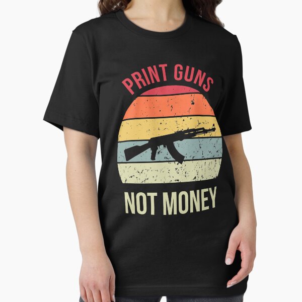 Item preview, Print Guns Not Money Retro Sunset Vintage designed and sold by BELASKRI STORE.