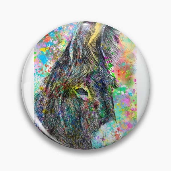 Item preview, DONKEY watercolor and pencil portrait .2 designed and sold by lautir.
