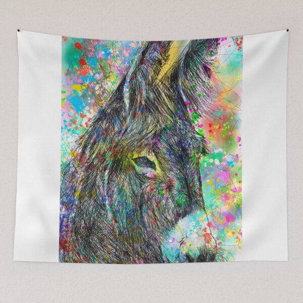 Item preview, DONKEY watercolor and pencil portrait .2 designed and sold by lautir.