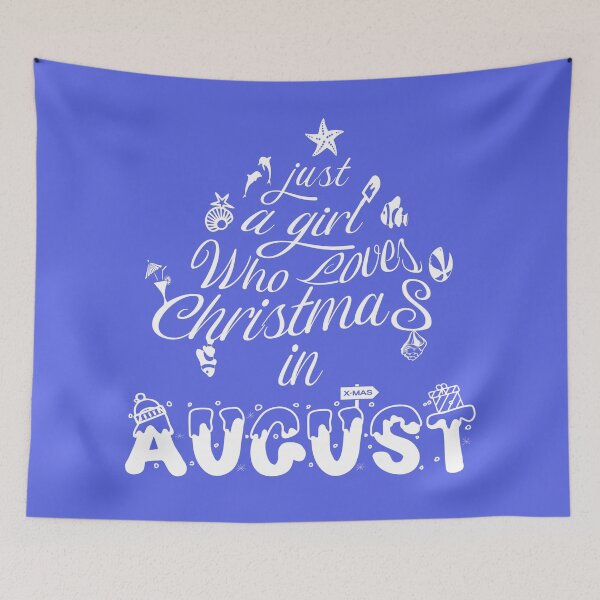 Item preview, Just a girl who loves christmas in august - Blue sea designed and sold by PhotoPrise.