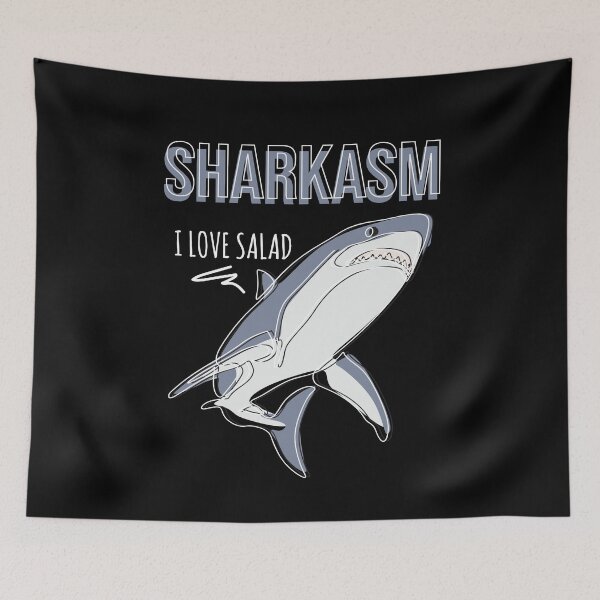 Item preview, Sharkasm Sarkasm Shark designed and sold by MooonTees.