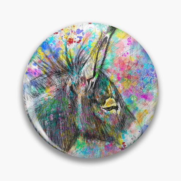 Item preview, DONKEY watercolor and pencil portrait .3 designed and sold by lautir.