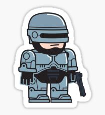 Mitesized Robocop Sticker