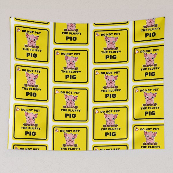 Item preview, Do Not Pet The Fluffy Pig Fun designed and sold by C-Evolve.
