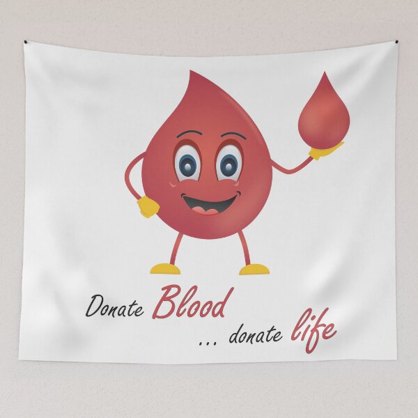 Item preview, Donate Blood Donate Life Cute Blood Drop designed and sold by ahmedabdelbaset.