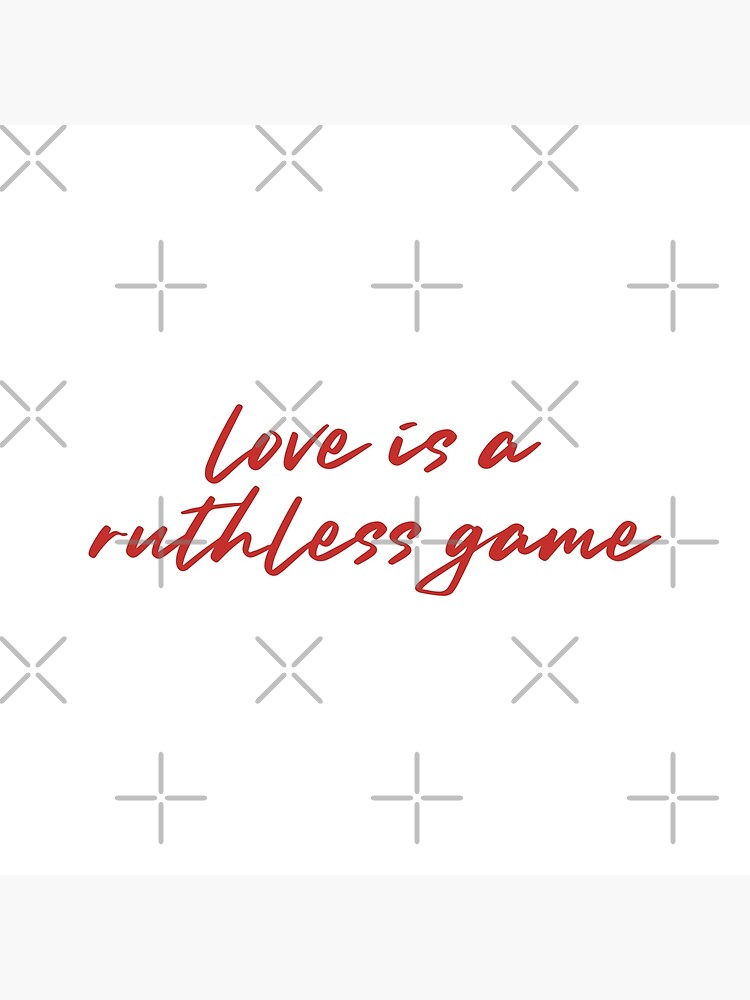 Love is a ruthless game unless you play it good and right - Taylor Swift/  RED (Taylor's Version) Greeting Card by nd-creates