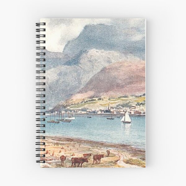 Item preview, Vintage Illustration of Fort William & Ben Nevis designed and sold by yourscotland.