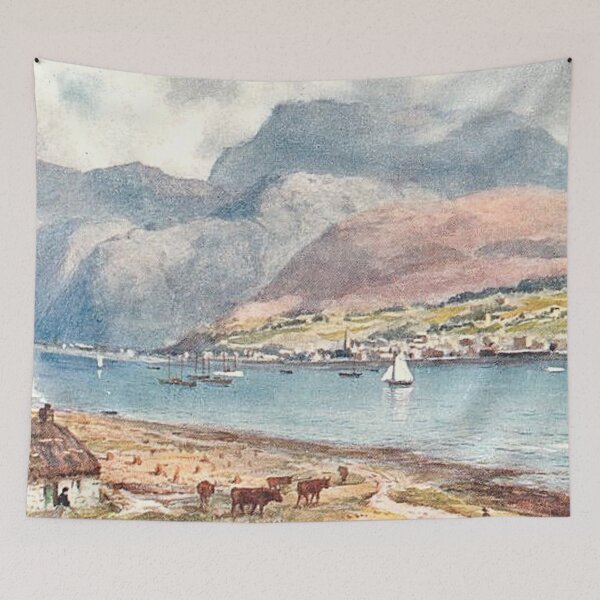 Item preview, Vintage Illustration of Fort William & Ben Nevis designed and sold by yourscotland.