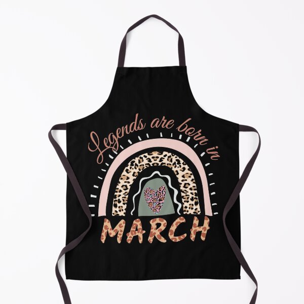 Item preview, Legends are Born in March, Leopard Boho Rainbow  designed and sold by ACC .