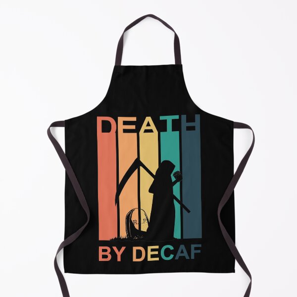 Item preview, Death by decaf coffee - vintage sunset - Halloween designed and sold by hasbeenz.