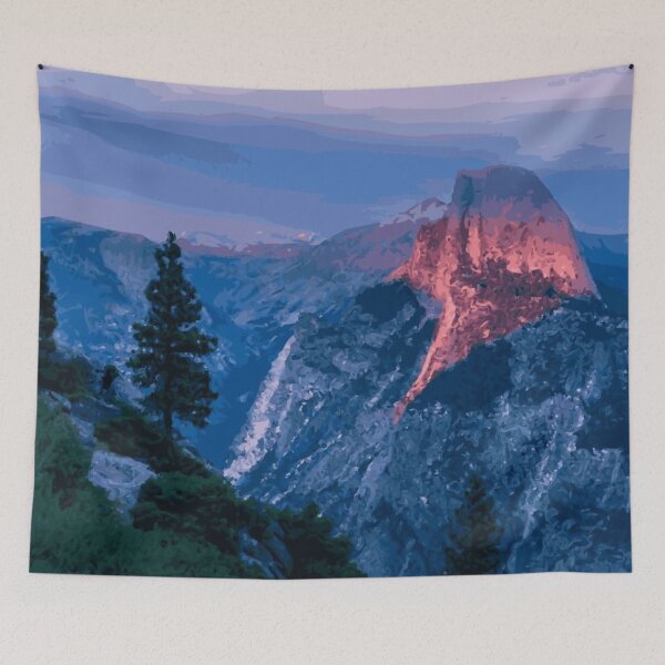 Item preview, US California Yosemite Valley Glacier Point designed and sold by VoyageVectors.